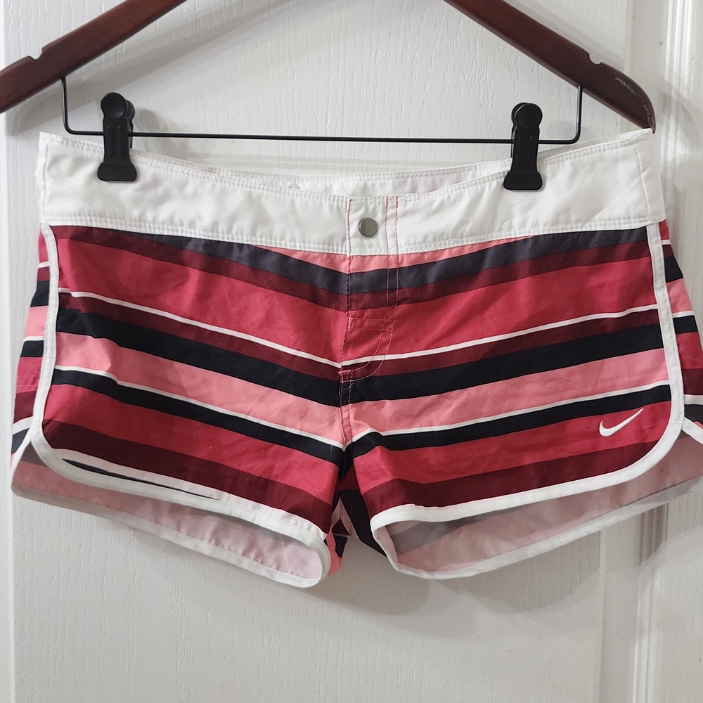 Nike Red and Pink Athletic Shorts Performance Fabric